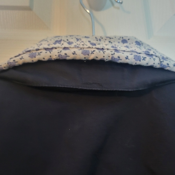 Blair Jacket 3x Womans Plus Full Zip Button Blue Collared Hooded - Picture 2 of 6